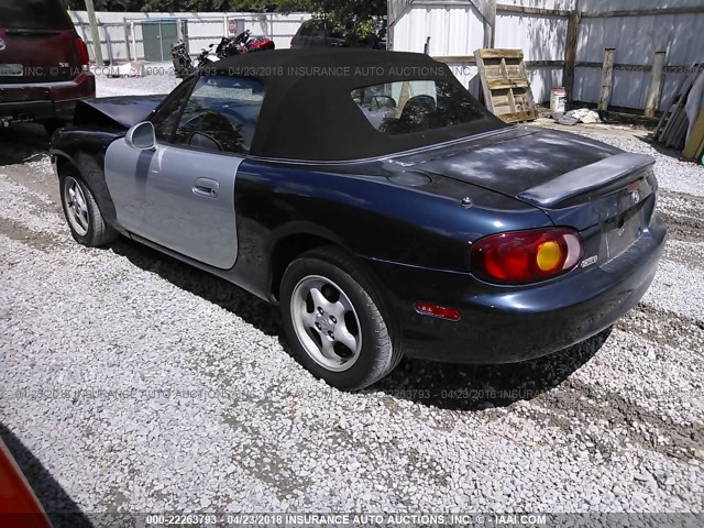 JM1NB3530Y0143370 - 2000 MAZDA MX-5 MIATA LS BLUE photo 3