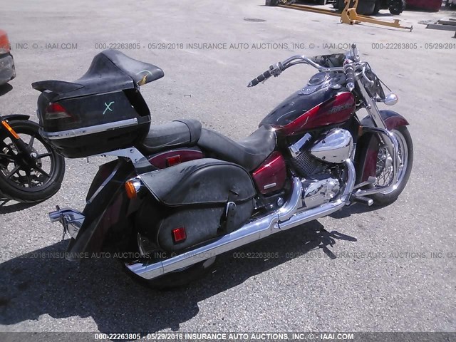 JH2RC50305M105912 - 2005 HONDA VT750 CA BURGUNDY photo 4