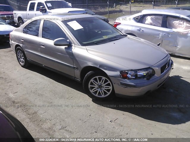 YV1RS61T832256628 - 2003 VOLVO S60 SILVER photo 1