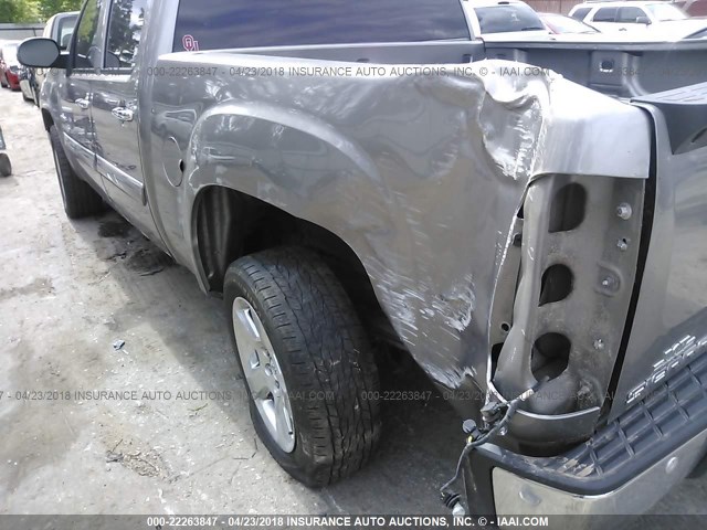 3GTP1VE00CG252509 - 2012 GMC SIERRA C1500 SLE GRAY photo 6