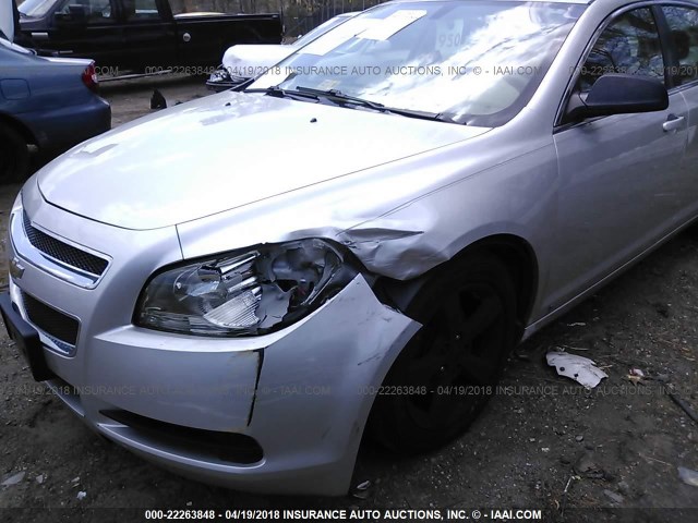 1G1ZB5EB3A4121018 - 2010 CHEVROLET MALIBU LS 银色 照片 6