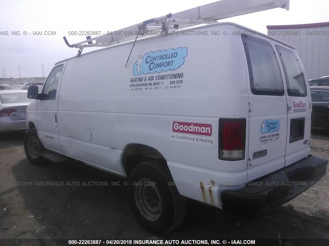 1FTNE24L68DA65415 - 2008 FORD ECONOLINE E250 VAN WHITE photo 3