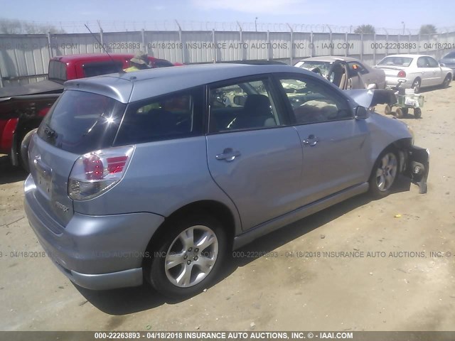 2T1KR30E47C624945 - 2007 TOYOTA COROLLA MATRIX XR BLUE photo 4