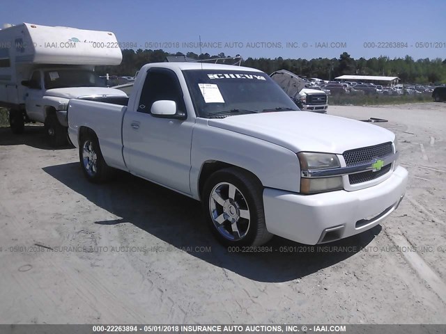 1GCEC14TX4Z241279 - 2004 CHEVROLET SILVERADO C1500 WHITE photo 1