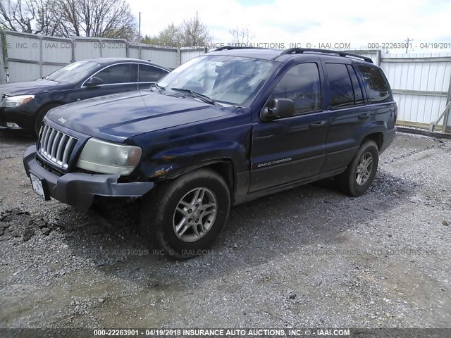 1J4GX48S74C267786 - 2004 JEEP GRAND CHEROKEE LAREDO/COLUMBIA/FREEDOM BLUE photo 2