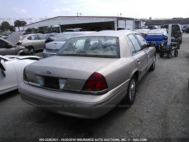 2FAFP73W8WX194033 - 1998 FORD CROWN VICTORIA  TAN photo 4