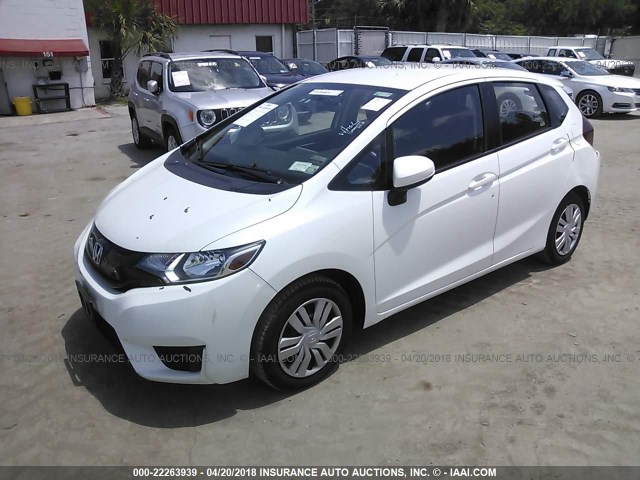 JHMGK5H59GX035643 - 2016 HONDA FIT LX Beyaz fotoğraf 2