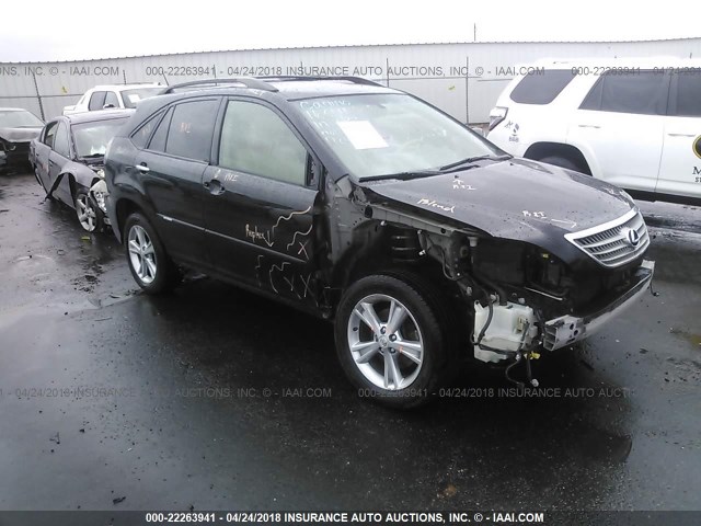 JTJHW31U082043254 - 2008 LEXUS RX 400H BLACK photo 1