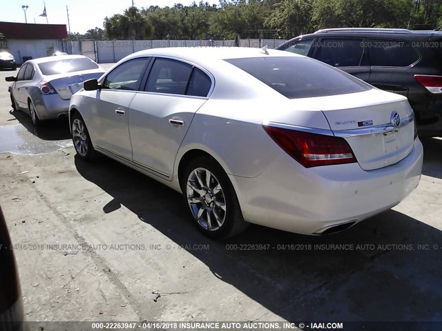 1G4GD5G30EF242724 - 2014 BUICK LACROSSE PREMIUM WHITE photo 3