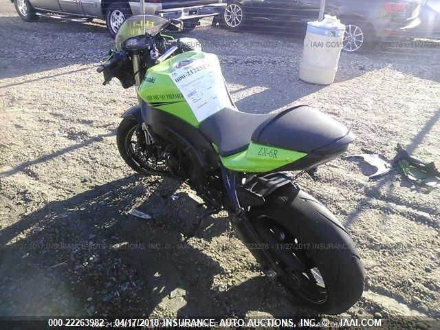 JKAZX4R14BA025626 - 2011 KAWASAKI ZX600 R GREEN photo 3