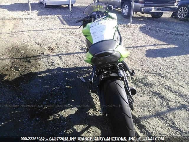 JKAZX4R14BA025626 - 2011 KAWASAKI ZX600 R GREEN photo 6