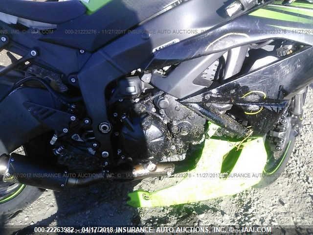 JKAZX4R14BA025626 - 2011 KAWASAKI ZX600 R GREEN photo 8