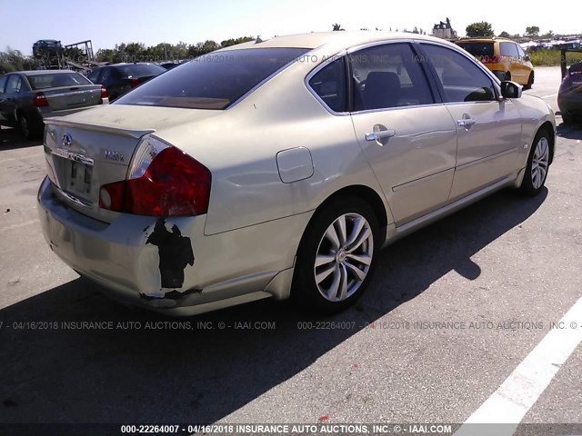 JNKAY01F76M258175 - 2006 INFINITI M35 SPORT GOLD photo 4