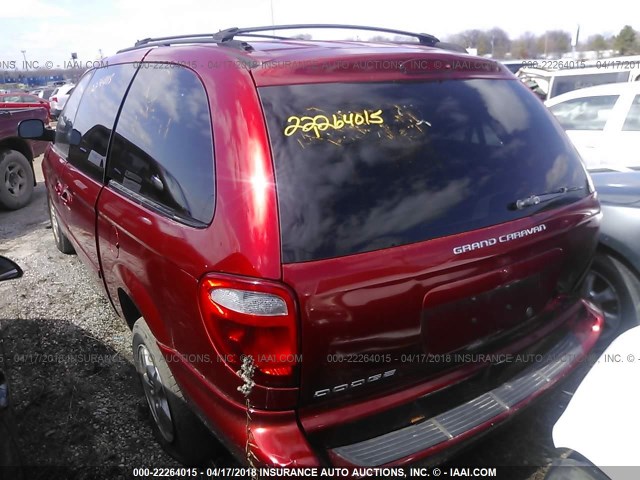 2D4GP44L86R913435 - 2006 DODGE GRAND CARAVAN SXT RED photo 3