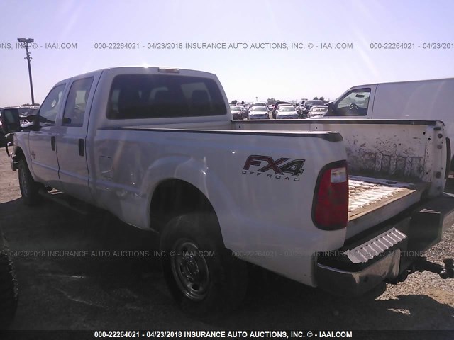 1FT8W3BT2EEA97917 - 2014 FORD F350 SUPER DUTY WHITE photo 3