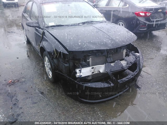 1G8AJ55FX7Z147356 - 2007 SATURN ION LEVEL 2 BLACK photo 6
