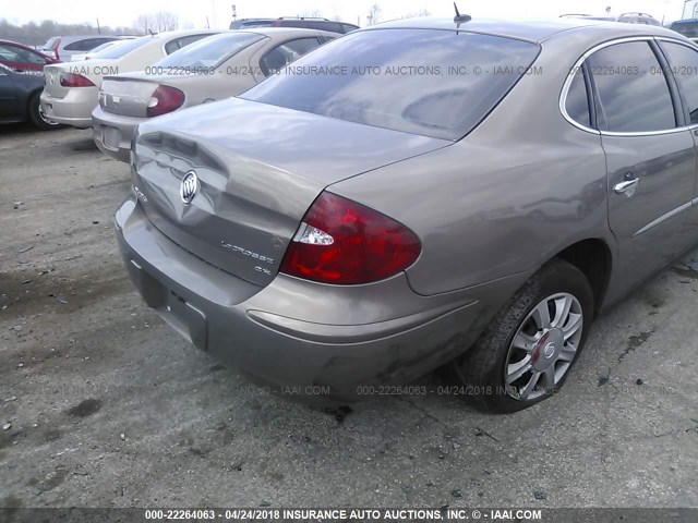 2G4WC582961273645 - 2006 BUICK LACROSSE CX GOLD photo 6