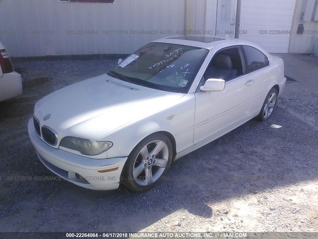 WBABD33444PL05766 - 2004 BMW 325 CI WHITE photo 2