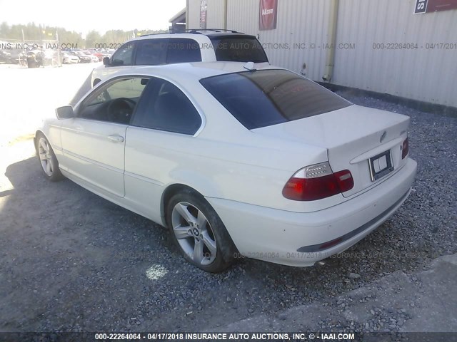 WBABD33444PL05766 - 2004 BMW 325 CI WHITE photo 3