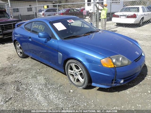 KMHHN65FX4U134349 - 2004 HYUNDAI TIBURON GT 蓝色 照片 1