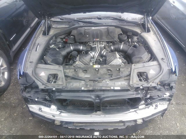 WBSFV9C53ED097582 - 2014 BMW M5 BLUE photo 10