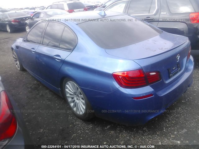 WBSFV9C53ED097582 - 2014 BMW M5 BLUE photo 3