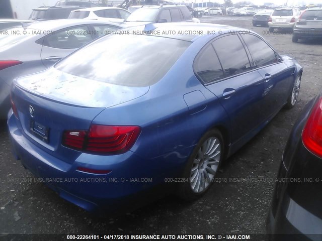 WBSFV9C53ED097582 - 2014 BMW M5 BLUE photo 4