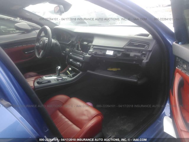 WBSFV9C53ED097582 - 2014 BMW M5 BLUE photo 5