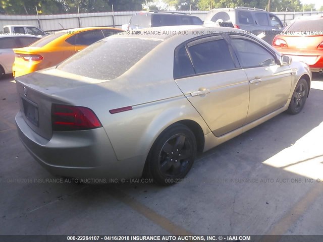 19UUA66245A051076 - 2005 ACURA TL GOLD photo 4