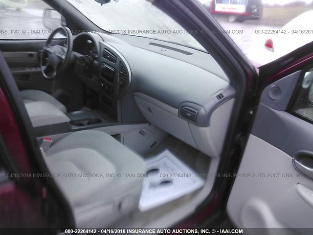 3G5DA03E64S560388 - 2004 BUICK RENDEZVOUS CX/CXL RED photo 5