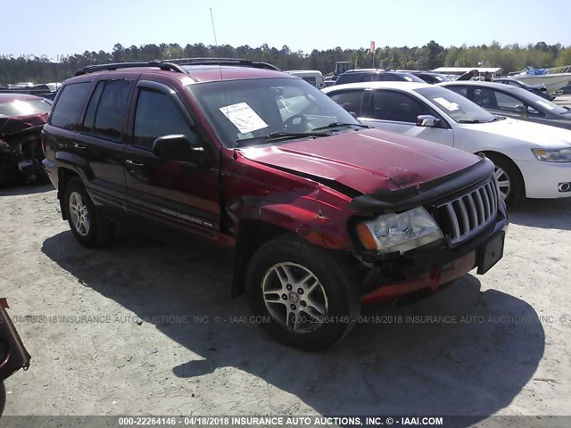 1J4GW48S64C322814 - 2004 JEEP GRAND CHEROKEE LAREDO/COLUMBIA/FREEDOM BURGUNDY photo 1