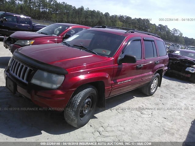 1J4GW48S64C322814 - 2004 JEEP GRAND CHEROKEE LAREDO/COLUMBIA/FREEDOM BURGUNDY photo 2