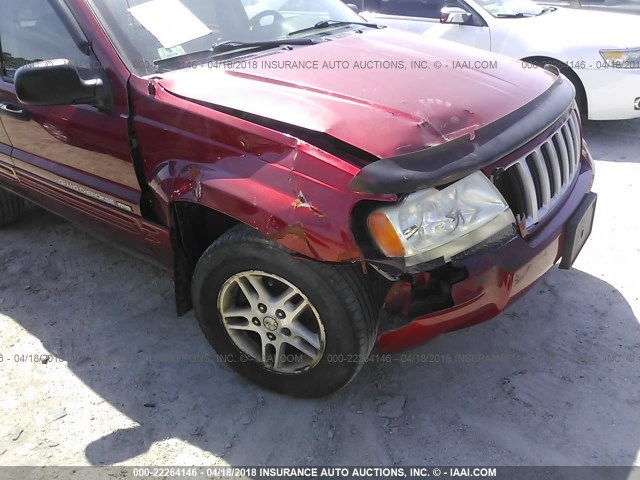 1J4GW48S64C322814 - 2004 JEEP GRAND CHEROKEE LAREDO/COLUMBIA/FREEDOM 勃艮第红 照片 6