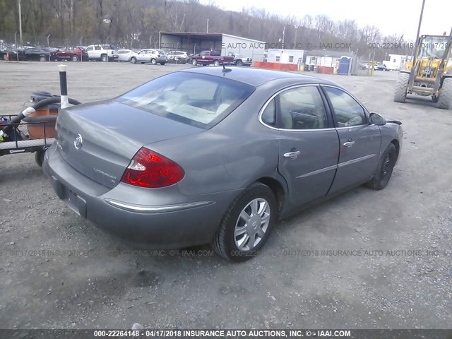 2G4WC582381314256 - 2008 BUICK LACROSSE CX GRAY photo 4