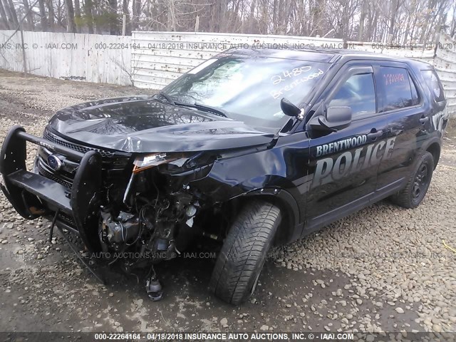 1FM5K8AR9FGC67421 - 2015 FORD EXPLORER POLICE INTERCEPTOR BLACK photo 2