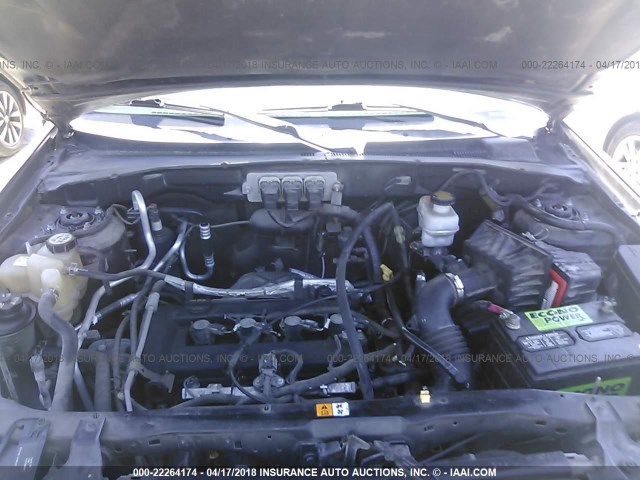 4F2YZ02Z35KM28645 - 2005 MAZDA TRIBUTE I GRAY photo 10