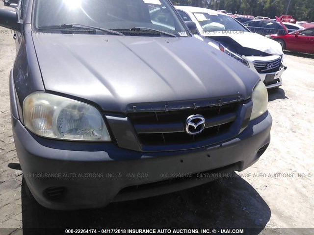 4F2YZ02Z35KM28645 - 2005 MAZDA TRIBUTE I GRAY photo 6