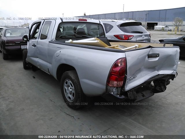 5TFTX4CNXDX028179 - 2013 TOYOTA TACOMA ACCESS CAB Արծաթագույն լուսանկար 3