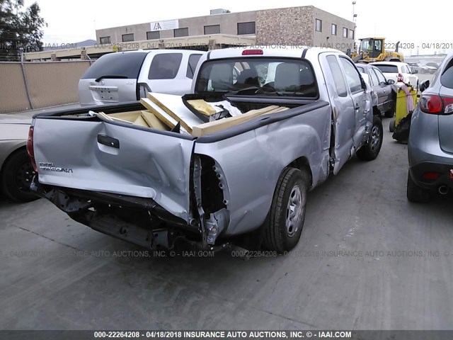 5TFTX4CNXDX028179 - 2013 TOYOTA TACOMA ACCESS CAB Արծաթագույն լուսանկար 4