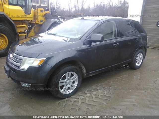 2FMDK48C57BA61530 - 2007 FORD EDGE SEL GRAY photo 2