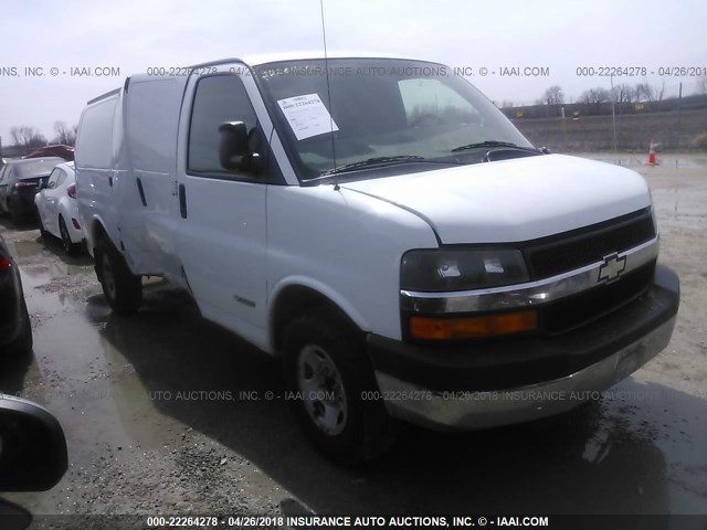 1GCHG35U561133707 - 2006 CHEVROLET EXPRESS G3500  WHITE photo 1