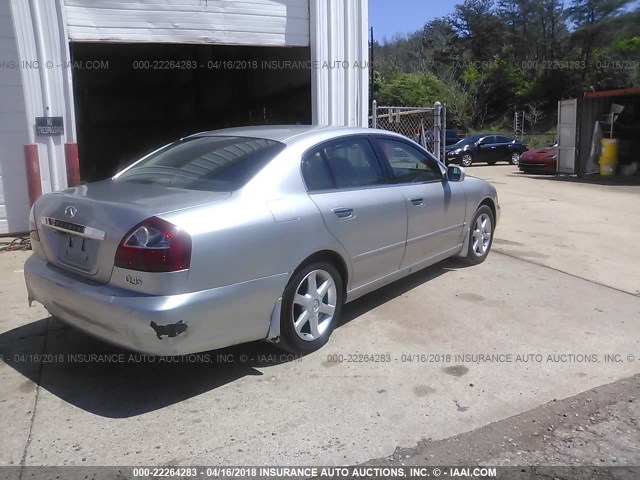 JNKBF01A34M500617 - 2004 INFINITI Q45 SILVER photo 4