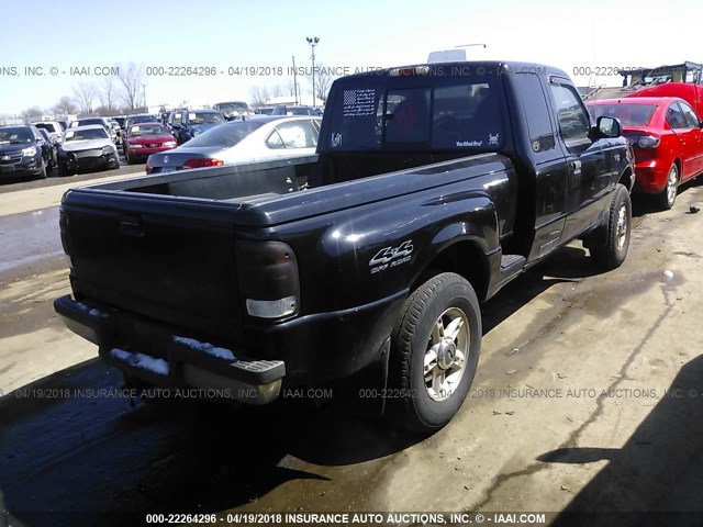 1FTZR15XXXPB51860 - 1999 FORD RANGER SUPER CAB BLACK photo 4