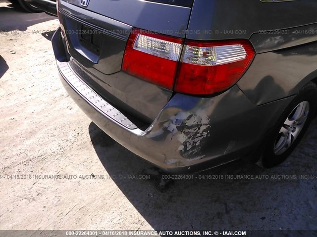 5FNRL38707B402999 - 2007 HONDA ODYSSEY EXL ნაცრისფერი ფოტო 6