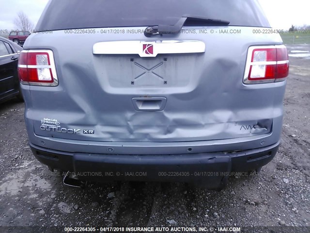 5GZEV23788J172938 - 2008 SATURN OUTLOOK XR ღია ლურჯი ფოტო 6