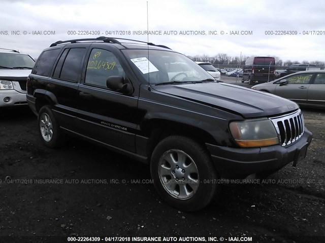 1J4GX48NX1C541911 - 2001 JEEP GRAND CHEROKEE LAREDO BLACK photo 1