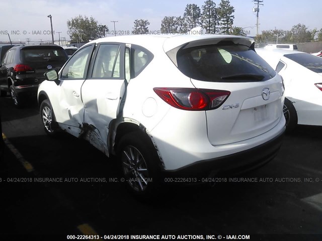 JM3KE2BE0F0550829 - 2015 MAZDA CX-5 SPORT WHITE photo 3