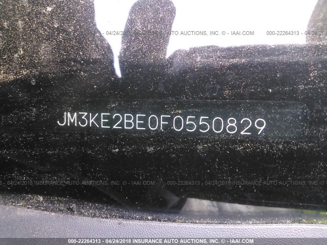 JM3KE2BE0F0550829 - 2015 MAZDA CX-5 SPORT WHITE photo 9