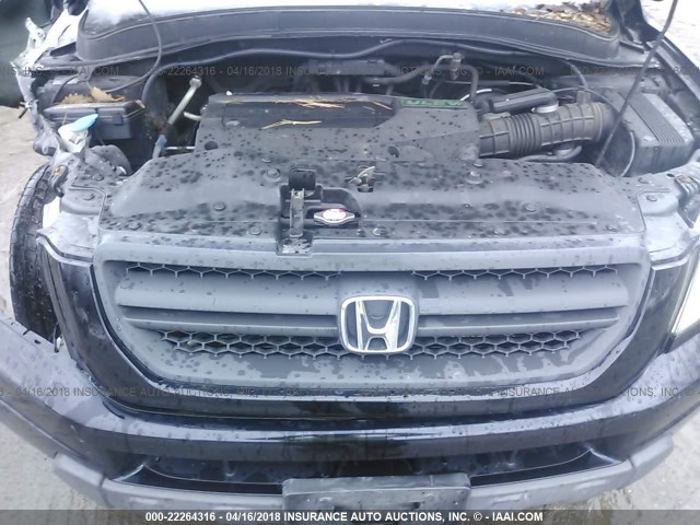 2HKYF18154H572534 - 2004 HONDA PILOT LX BLUE photo 10