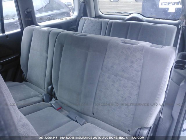 2HKYF18154H572534 - 2004 HONDA PILOT LX BLUE photo 8